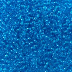Czech Seed Beads, 6/0 - Transparent Dark Aqua (loose)