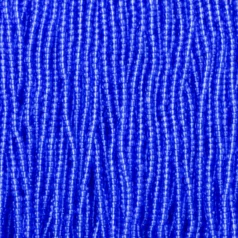 Czech Seed Beads, 11/0 - Transparent Sapphire (strung)