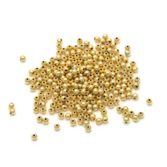 2.5mm 14Kt Gold Plated Bead - Nickel Free
