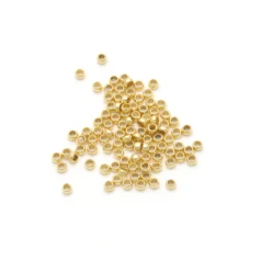 Crimp Beads -14K Gold plating Nickel Free OD: 1.5mm, ID 0.85mm
