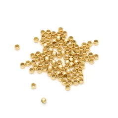 Crimp Beads  14K Gold Plating Nickel Free OD: 2.5mm,  ID 1.5mm