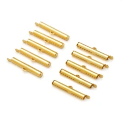 Slide Tube End 25mm 14K Gold Plated Nickel Free