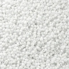 Czech Seed Beads, 10/0 - Opaque White (loose)