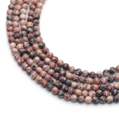 Red Leopardskin Jasper 3 mm