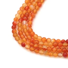 Carnelian 4mm Round Natural Colour