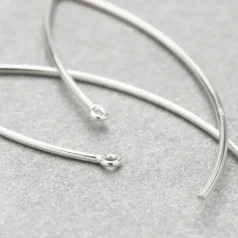 Alternative view of Earring hook, Sterling Silver V shape  Ear wire - 1 inch