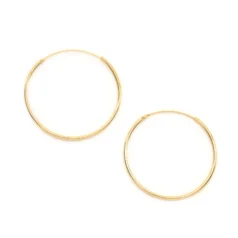 Endless Hoop 32mm 14 Kt gold plated