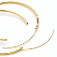 Alternative view of Endless Hoop 35mm 24K Gold Plated