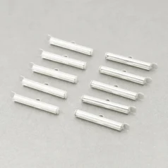 Slide Tube End 25mm .999 Silver Plated Nickel Free