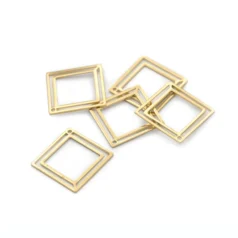 Alternative view of Brass Square Charm