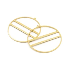 Brass Round Charm45.22x43.2x1.15 mm