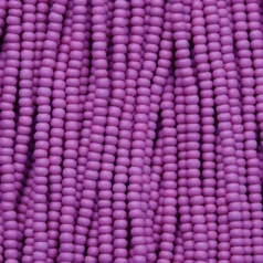 Czech Seed Beads, 11/0 - PermaLux Dyed Chalk Purple Matt (strung)
