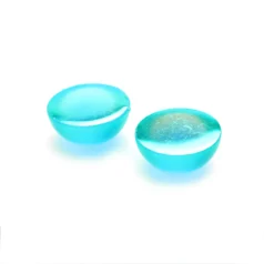 Alternative view of Transparent Round Cabochon- Lake Green