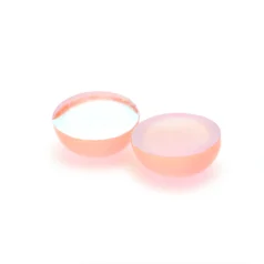 Alternative view of Transparent Round Cabochon- Light Orange