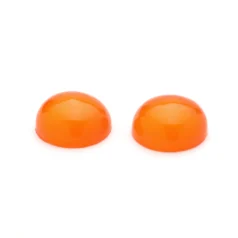 Transparent Round Cabochon- Orange
