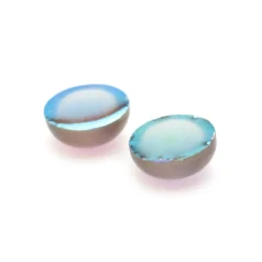 Alternative view of Transparent Round Cabochon- Grey Green
