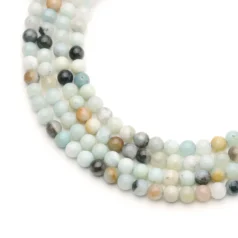 Multicolor Amazonite 4mm Round