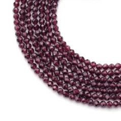 Garnet 3mm Faceted Round