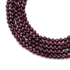 Garnet 4mm Faceted Round