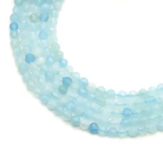 Aquamarine 3mm Faceted Round A Grade