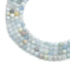 Mixed Colour Aquamarine 4mm Round B Grade