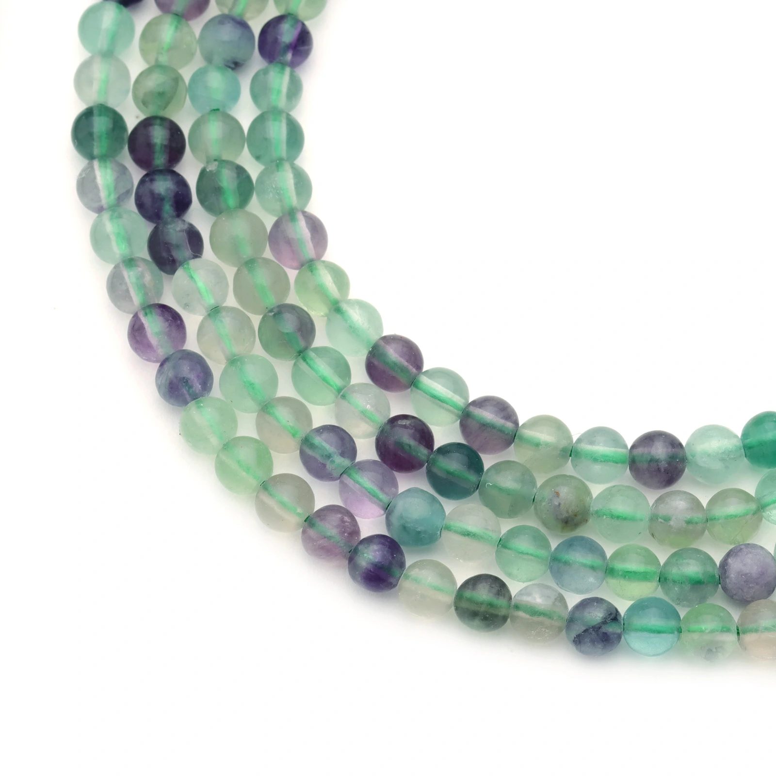 Rainbow Fluorite 4mm Round B Grade