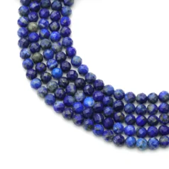 Natural Colour Lapis 4mm Faceted Round