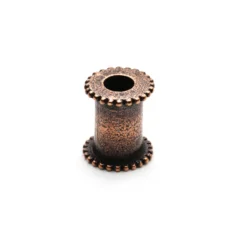 Channel Bead Core Antique Copper Plate  OD:13 x 11.1 x 1mm
