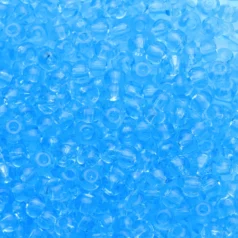 Czech Seed Beads, 6/0 - Transparent Aqua (loose)