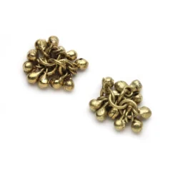 Alternative view of Bead, 4mm Cluster of Beads with 12 drops - Brass Finish