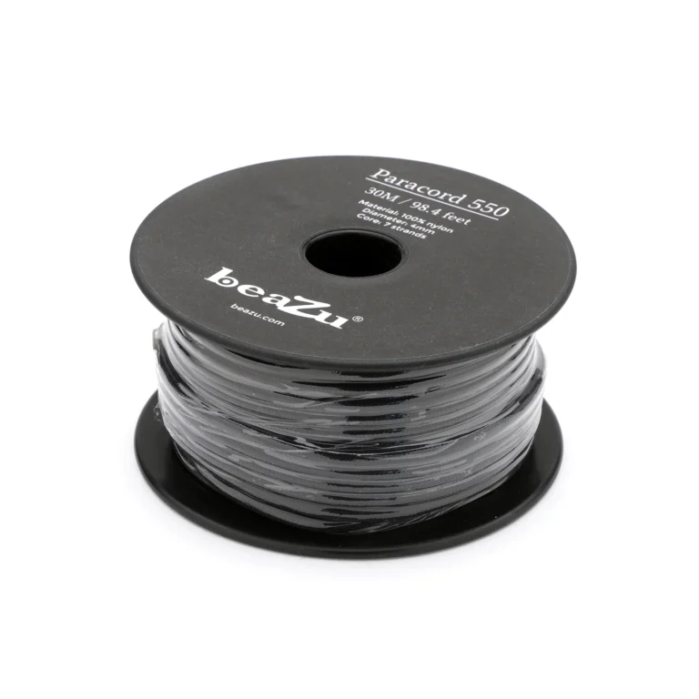 Paracord 550 - 7 Strands  Diameter 0.16 inch ( 4mm) Black