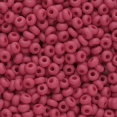 Czech Seed Beads, 6/0 - Opaque Matt Dark Red (loose)