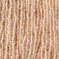 Czech Seed Beads, 10/0 - Solgel Crystal AB Beige (strung)