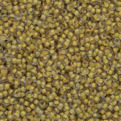Czech Seed Beads, 10/0 - Colourlined Dyed Terra Tan/Khaki (loose)