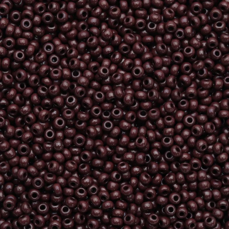 Czech Seed Beads, 10/0 - Opaque Dark Brown (loose)