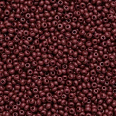 Czech Seed Beads, 10/0 - Opaque Dark Red (loose)