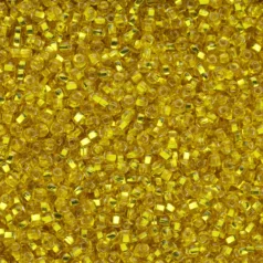 Czech Seed Beads, 10/0 - Silverlined Light Yellow (loose)