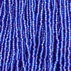Czech Seed Beads, 11/0 - Silverlined Rainbow Sapphire (strung)