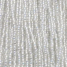 Czech Seed Beads, 11/0 - Silverlined Rainbow Crystal (strung)