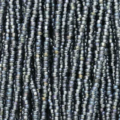 Czech Seed Beads, 11/0 - Silverlined Rainbow Grey (strung)