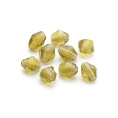 6x8mm Diamond Bicone – Khaki