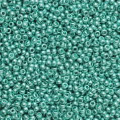 Czech Seed Beads, 10/0 - Metallic Light Green (loose)