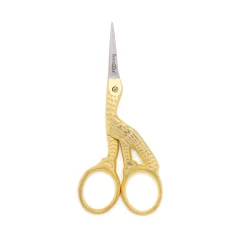 Gold Plated Stork Scissors, Size: 3.5inch