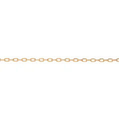 Chain, Gold plated brass,2.9x 1.8mm (Length X  Width) Rectangular Cable link