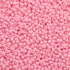 Czech Seed Beads, 10/0 - Solgel Chalk Pink (loose)