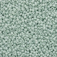 Czech Seed Beads, 10/0 - Solgel Chalk Green (loose)