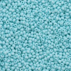 Czech Seed Beads, 10/0 - Solgel Chalk Green (loose)