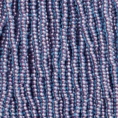 Czech Seed Beads, 11/0 - Colourlined Aqua Red Lined (strung)