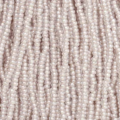 Czech Seed Beads, 11/0 - Colourlined Luster Pale Topaz (strung)
