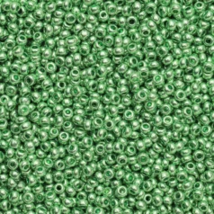 Czech Seed Beads, 10/0 - Metallic Green (loose)